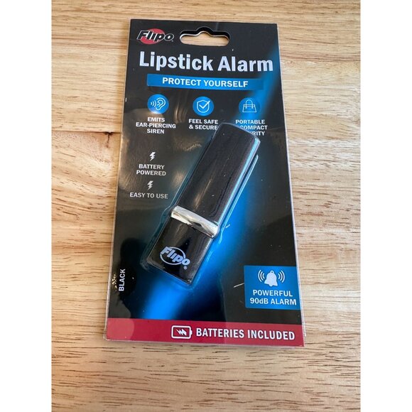 Flipo Lipstick Alarm - 90dB Personal Safety Device Compact & Portable Batteries - Picture 3 of 5